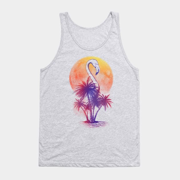 Flamingo island Tank Top by NemiMakeit